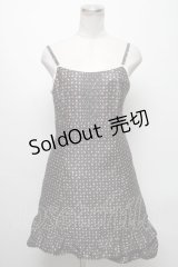 Emily Temple cute / プチローズノースリーブワンピース  黒 S-25-04-25-041-ET-OP-AS-ZS