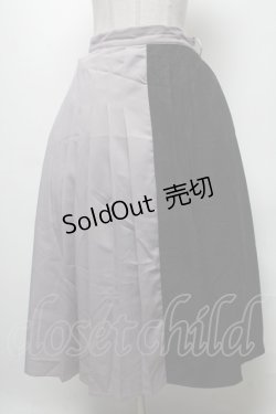 画像1: axes femme POETIQUE /レース切替スカート  グレーｘ黒 S-25-04-25-044-AX-SK-AS-ZI