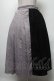 画像1: axes femme POETIQUE /レース切替スカート  グレーｘ黒 S-25-04-25-044-AX-SK-AS-ZS (1)