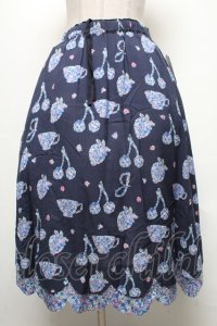 Jane Marple / Bonjour Millefleursのスカート  紺 S-25-04-25-046-JM-SK-AS-ZS
