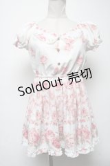 LIZ LISA / マーメイド柄トップス  オフｘピンク S-25-04-27-045-LO-TO-HR-ZS