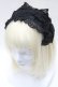 画像1: Angelic Pretty / ヘッドドレス風カチューシャ  黒 S-25-04-27-007-AP-AC-AS-ZS (1)