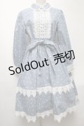 Favorite / ドットｘ刺繍ワンピース  サックス S-25-04-27-051-LO-OP-HR-ZS