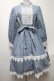 画像1: Favorite / ドットｘ刺繍ワンピース  サックス S-25-04-27-051-LO-OP-HR-ZS (1)