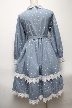 画像2: Favorite / ドットｘ刺繍ワンピース  サックス S-25-04-27-051-LO-OP-HR-ZS