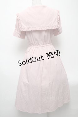 画像2: Ank Rouge / セーラー襟長袖ワンピース  ピンク S-25-04-27-052-CA-OP-HR-ZS