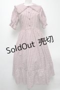 m petit by misako / ギンガムチェックワンピース  赤 S-25-04-27-054-LO-OP-HR-ZS