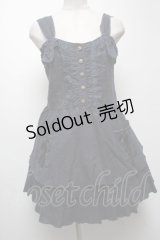 axes femme / ワークティアードチュニック  紺 S-25-04-27-059-AX-TO-HR-ZS