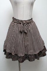 axes femme / ラメストライプスカート  ブラウン S-25-04-27-070-AX-BL-HR-ZS