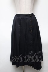 axes femme / プリーツスカート  紺 S-25-04-27-074-AX-SK-ET-ZS