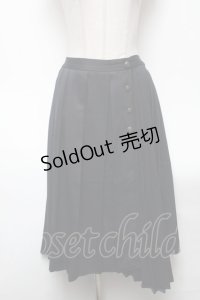 axes femme / プリーツスカート  紺 S-25-04-27-074-AX-SK-ET-ZS