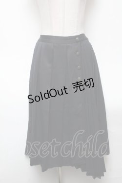 画像1: axes femme / プリーツスカート  紺 S-25-04-27-074-AX-SK-ET-ZS