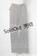 h.ANARCHY / 英字プリント切替パンツ  カーキ S-25-04-27-081-HN-PA-HR-ZS