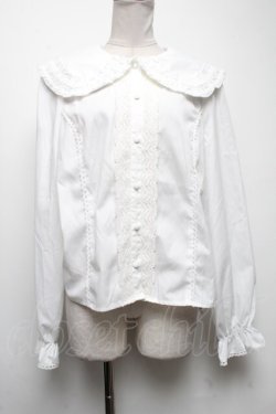 画像1: axes femme kawaii / フラット衿ブラウス  白 S-25-04-27-015-AX-BL-HR-ZS