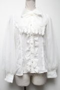 axes femme kawaii / クラシックブラウス  白 S-25-04-27-016-AX-BL-HR-ZS