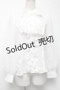axes femme kawaii / クラシックブラウス  白 S-25-04-27-016-AX-BL-HR-ZS