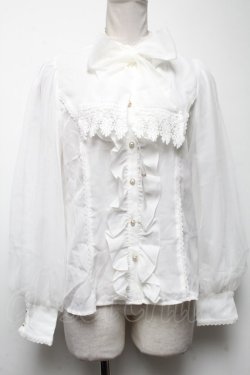 画像1: axes femme kawaii / クラシックブラウス  白 S-25-04-27-016-AX-BL-HR-ZS
