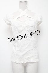LIZ LISA / ドットトップス  白 S-25-04-27-017-LO-TO-HR-ZS