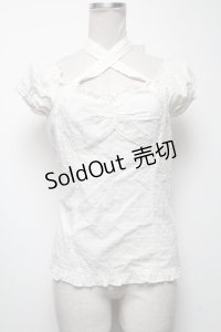 LIZ LISA / ドットトップス  白 S-25-04-27-017-LO-TO-HR-ZS