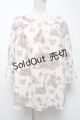 axes femme / シャトーPTブラウス  ベージュ S-25-04-27-021-AX-BL-HR-ZS