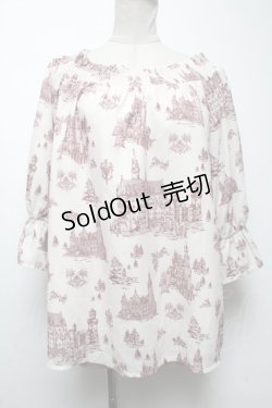 画像1: axes femme / シャトーPTブラウス  ベージュ S-25-04-27-021-AX-BL-HR-ZS