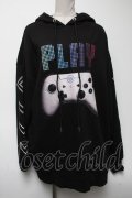 LISTEN FLAVOR / 猫耳付ゲーミングフーディー  黒 S-25-04-27-034-PU-TO-HR-ZS