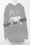 LISTEN FLAVOR / 猫耳付ゲーミングフーディー  黒 S-25-04-27-034-PU-TO-HR-ZS