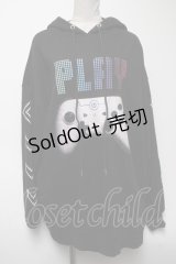 LISTEN FLAVOR / 猫耳付ゲーミングフーディー  黒 S-25-04-27-034-PU-TO-HR-ZS