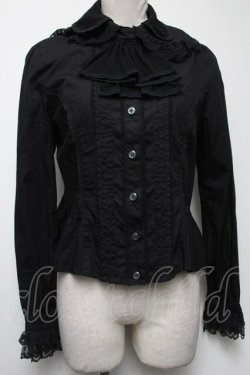 画像1: Angelic Pretty / ドレスアップソフトチュールブラウス  黒 S-25-04-27-036-AP-BL-HR-ZS