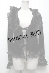 Juliette et Justine / 別珍プリーツボレロ  黒 S-25-04-27-039-CL-TO-HR-ZS