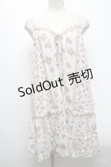 axes femme / カットソーローズ柄チュニ  ピンク S-25-04-28-001-AX-OP-AS-ZS