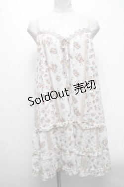 画像1: axes femme / カットソーローズ柄チュニ  ピンク S-25-04-28-001-AX-OP-AS-ZS