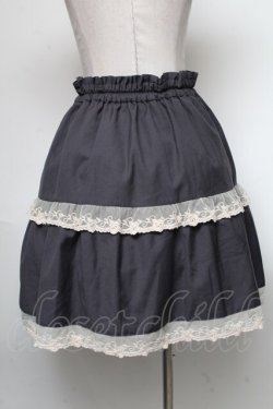 画像2: axes femme / レース切替スカート  グレー S-25-04-28-051-AX-SK-AS-ZS