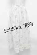 axes femme / 花柄裾切替ガウチョ  キナリ S-25-04-28-055-AX-PA-HR-ZS
