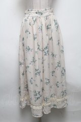 axes femme / 花柄裾切替ガウチョ  キナリ S-25-04-28-055-AX-PA-HR-ZS