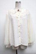 axes femme kawaii / ドットチュールローズブラウス  キナリ S-25-04-28-007-AX-BL-HR-ZS
