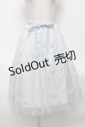 axes femme / ストライプ×チュールスカート  サックス S-25-04-28-059-AX-SK-HR-ZI