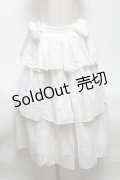 axes femme kawaii / コットンレーススカート  白 S-25-04-28-061-AX-SK-HR-ZS