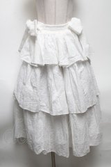 axes femme kawaii / コットンレーススカート  白 S-25-04-28-061-AX-SK-HR-ZS