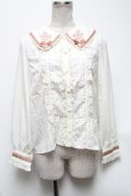 axes femme POETIQUE / 薔薇ブーケ刺繍入りブラウス  キナリ S-25-04-28-008-AX-BL-HR-ZS