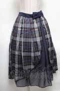 axes femme POETIQUE / リボンベルトロングスカート  紺 S-25-04-28-067-AX-SK-HR-ZS