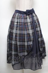 axes femme POETIQUE / リボンベルトロングスカート  紺 S-25-04-28-067-AX-SK-HR-ZS