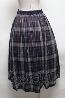 画像2: axes femme POETIQUE / リボンベルトロングスカート  紺 S-25-04-28-067-AX-SK-HR-ZS