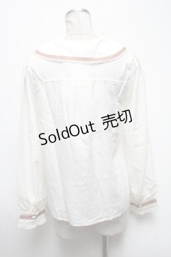 画像2: axes femme POETIQUE / 薔薇ブーケ刺繍入りブラウス  キナリ S-25-04-28-008-AX-BL-HR-ZS