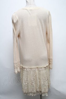 画像2: axes femme / バラ刺繍カーディガン  キナリ S-25-04-28-013-AX-TO-HR-ZS