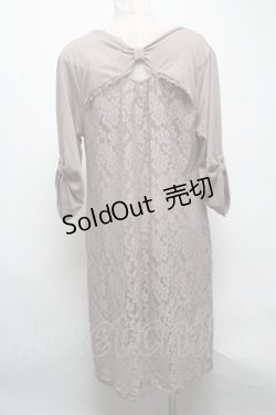 画像2: axes femme / バックレースロングカーディガン  モカ S-25-04-28-018-AX-TO-HR-ZS