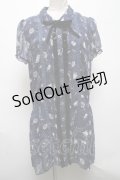 axes femme / 楽器柄チュニック  紺 S-25-04-28-026-AX-OP-HR-ZS