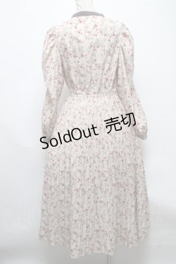 画像2: axes femme POETIQUE / 花柄プリーツワンピース  ベージュ S-25-04-28-029-AX-OP-HR-ZS