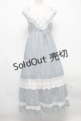 axes femme / ティアードキャミワンピース  サックス S-25-04-28-032-AX-OP-AS-ZS