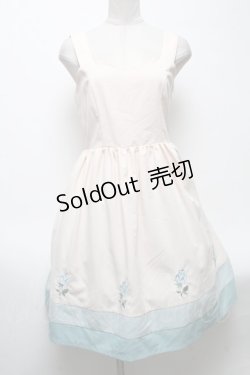 画像1: F i.n.t / 白バラ刺繍ジャンパースカート  オフ S-25-04-28-033-CA-OP-HR-ZS